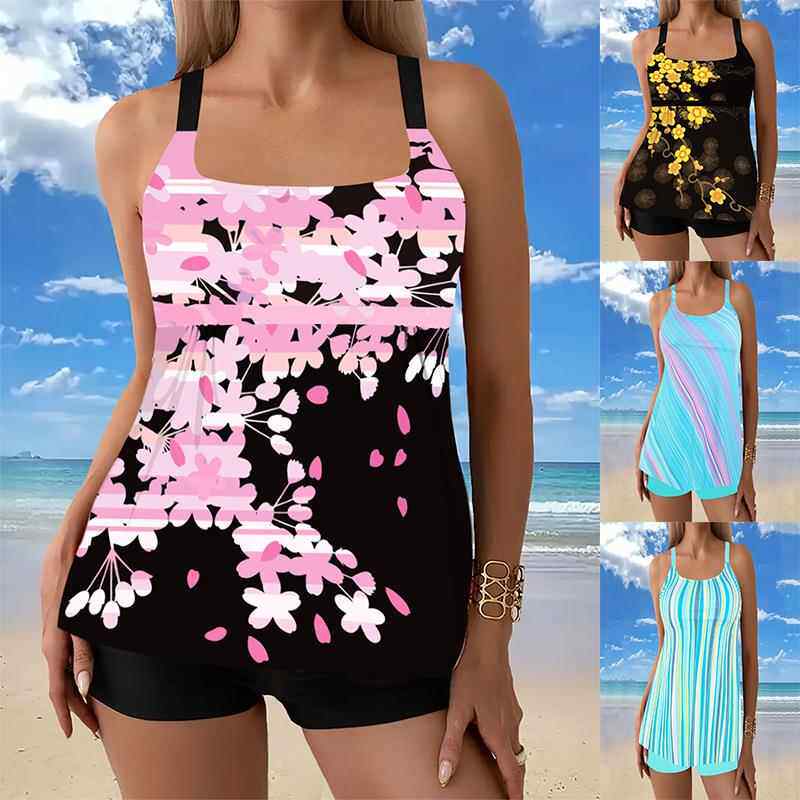 women for swimsuit boxer two-piece size Large