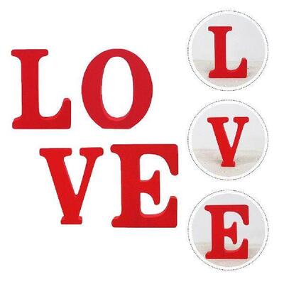Wooden LOVE Sign Home Decor Letters Romantic Decoration DIY