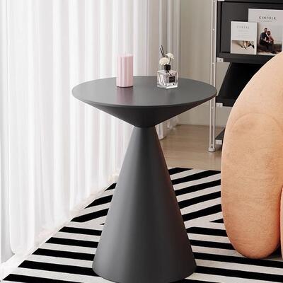 工厂奶油风艺茶铁几客圆厅小户型组合茶几简约15630边形茶桌沙发