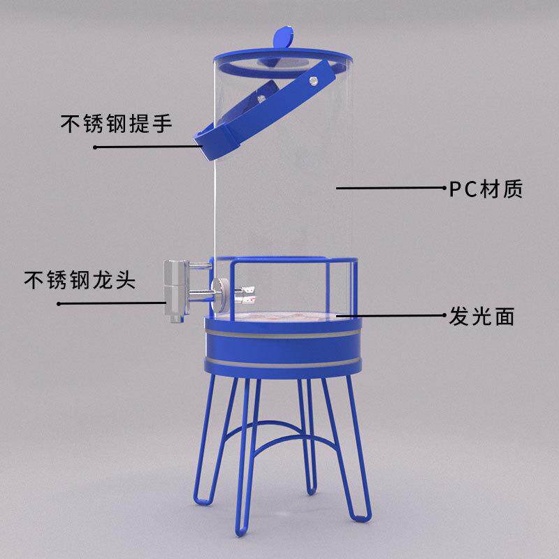 铁艺铁线造型led亚克力广告展示饮料啤酒展示架发光酒水推广道具
