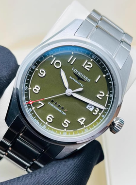 盒证[9.8新]浪琴先行者系列精钢自动机械42MM男表L3.811.4.03.6