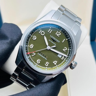 盒证[9.8新]浪琴先行者系列精钢自动机械42MM男表L3.811.4.03.6