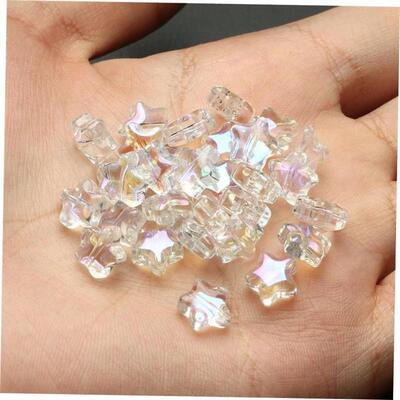 100PC/lot 8mm AB Color Star Beads Czech Glass Loose Spacer