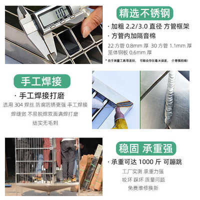 大牛不锈钢狗笼子大型犬室外带厕所金毛专用阿拉斯加豪华别墅狗窝