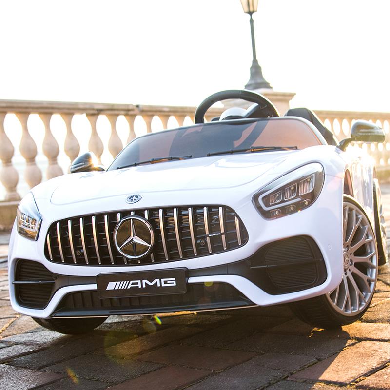 高档儿童电动汽车越双座四轮遥控摇摆野宝玩具孩车可坐双人婴宝儿