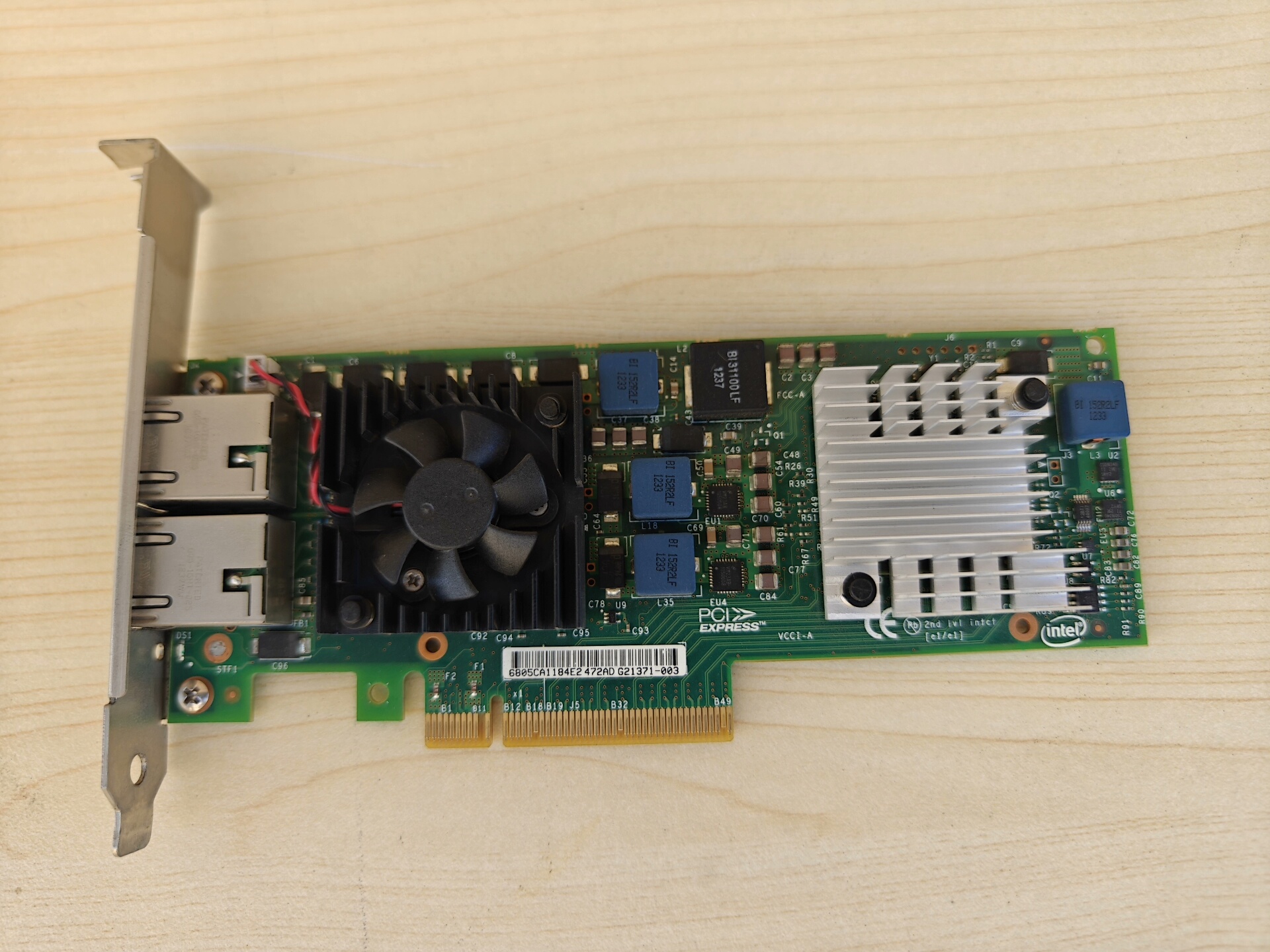 intel/英特尔万兆电口网卡，拆机卡，功能完好，实物图，看