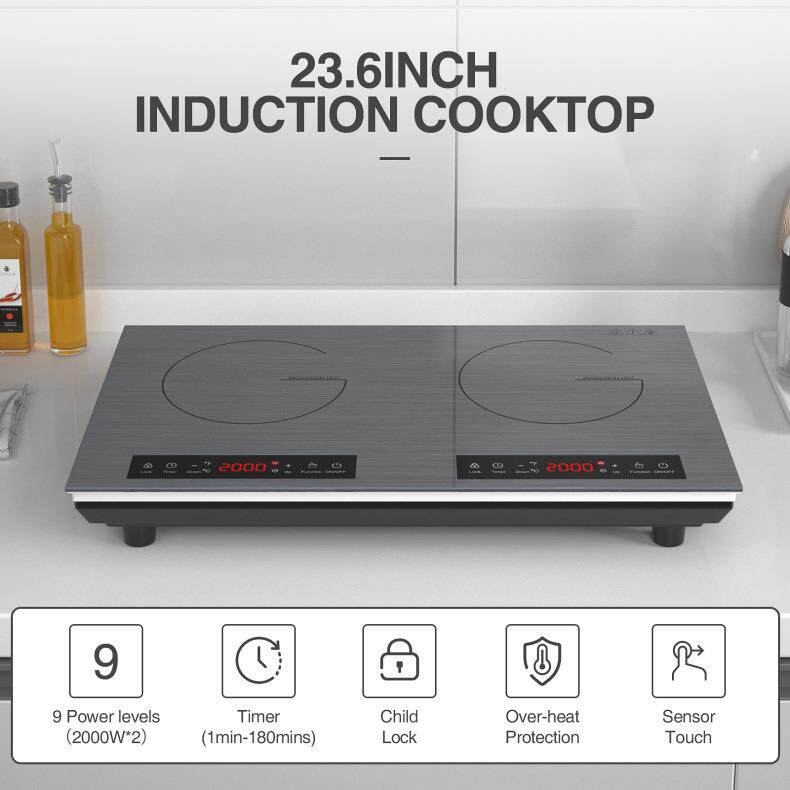 厂家110V/220v双电磁炉多头电陶炉嵌入台式多灶厨房电器炉大功率