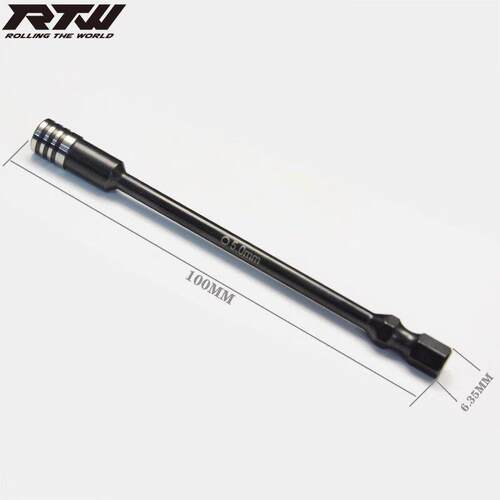 RTW加长套筒头5.0mm 加长100mm套筒批头手电动拧螺母螺帽薄壁