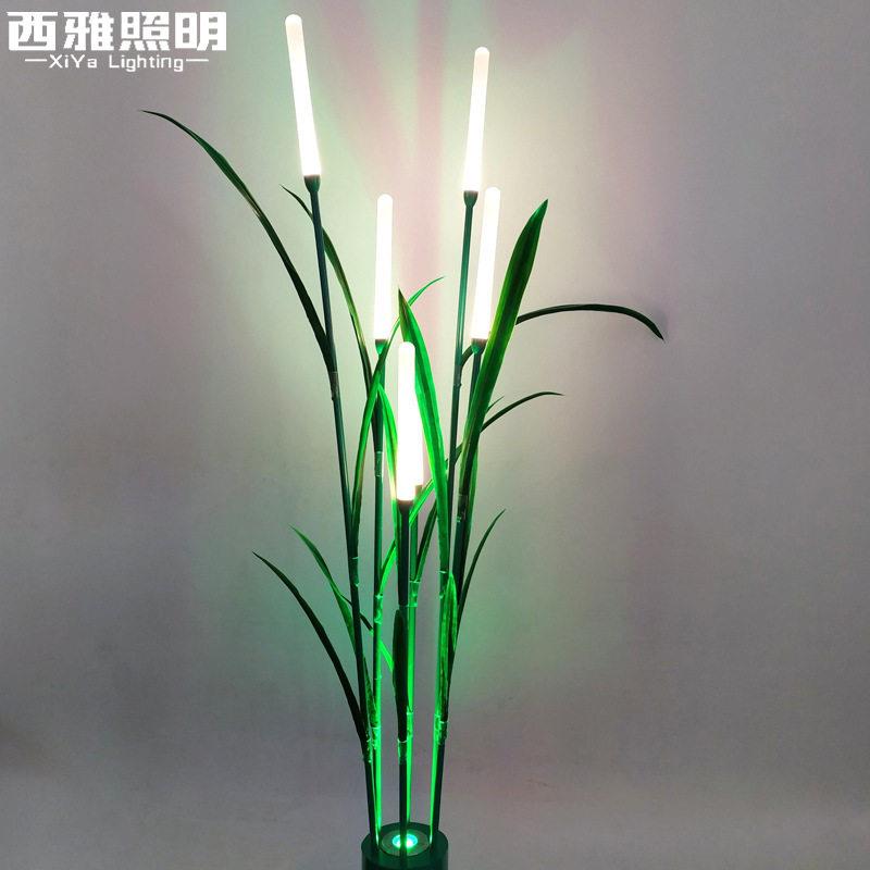 led光纤芦苇灯户外防水景观灯别墅灯地插亮化亚克力草坪灯小品灯