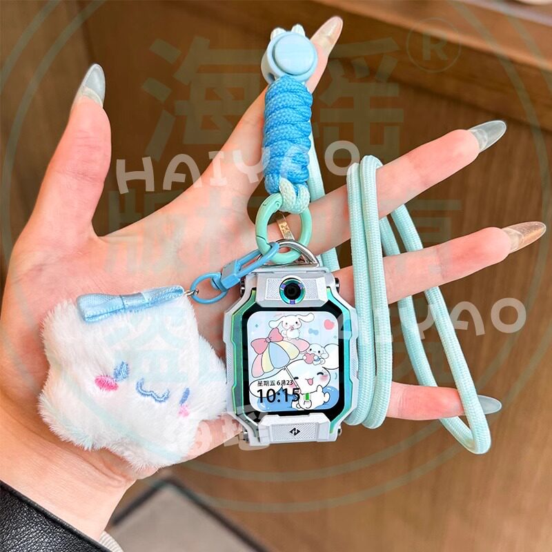 适用小天才电话手表挂绳Z10Z9表带z6proD3SU3N3D2A卡通挂脖保护套