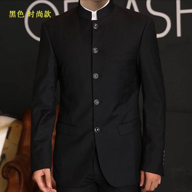 正品身唐装男青年表演出民族山乐团学生唱中装主合持人中式结婚修