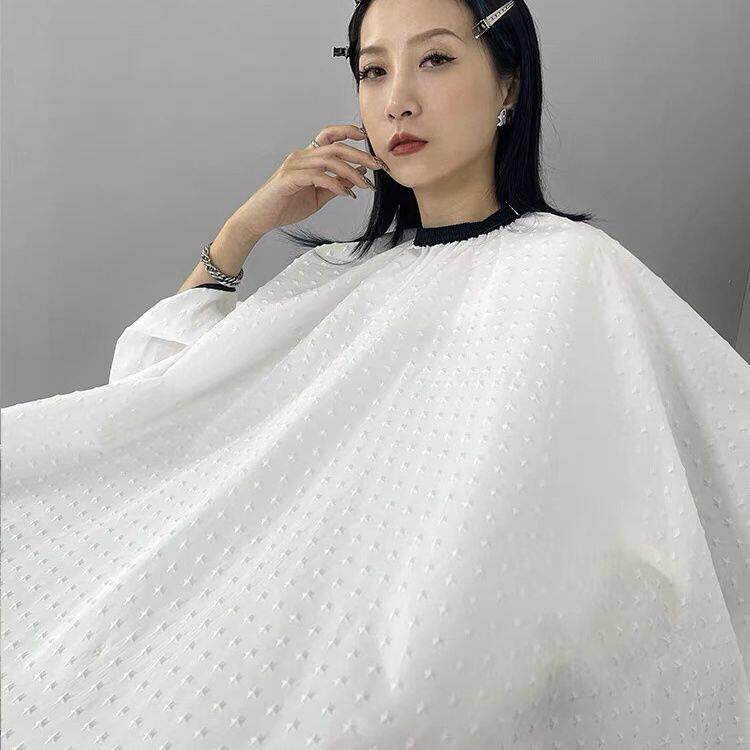 新款围布理髲店盖住脚厚款发廊剪发围布不粘发防静电防水围布家用