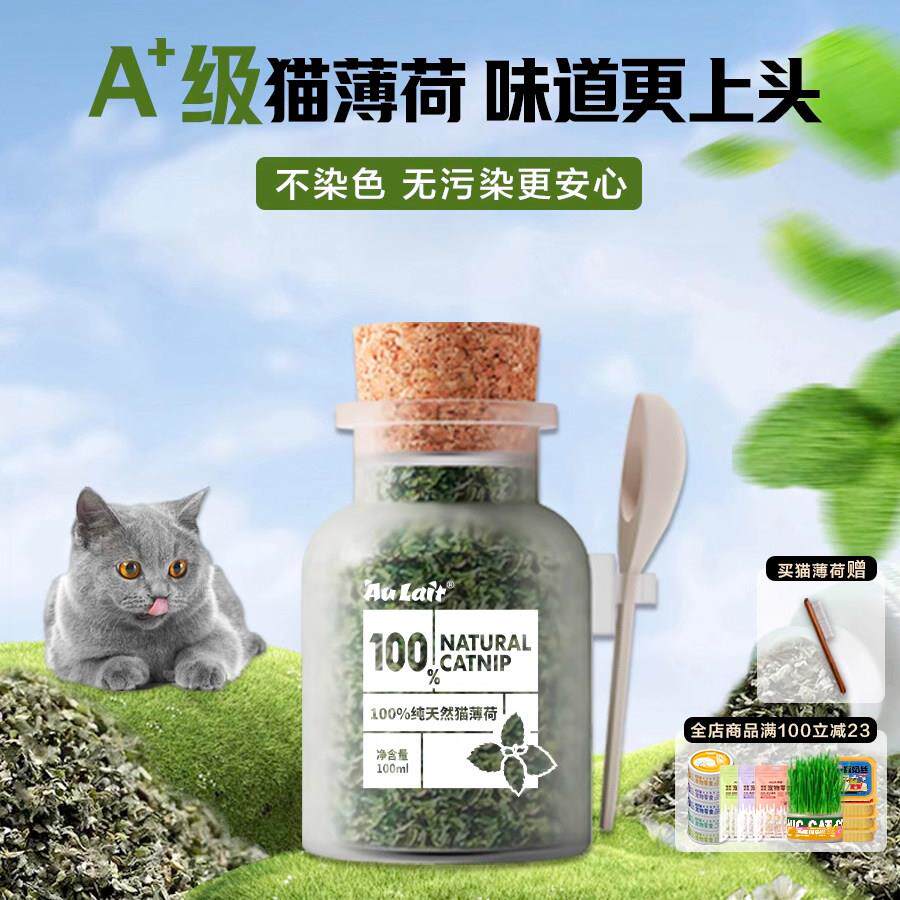 猫薄荷粉末可食用高纯度化毛猫草猫烟诱猫喝水茶包快乐水猫咪零食