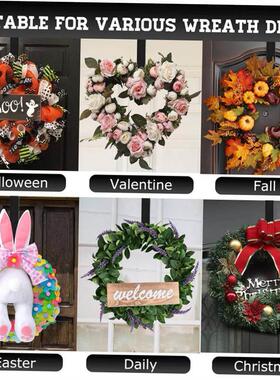 Wreath Hanger for Front Door - Halloween Christmas Easter De