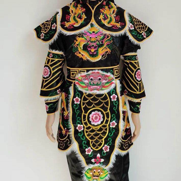 正品英歌舞鼓刺荣绣服太装登营老爷迎神子战甲游神锣队挑花篮服饰