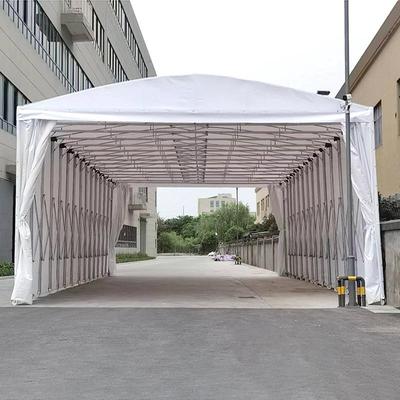 移动推移动推拉拉雨篷可定储物仓流遮棚阳仓库推棚拉户外伸缩雨棚