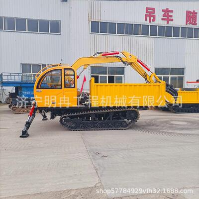 林地抓取运输起重机 履带爬坡随车抓油电两用抓木机 废材转运机械