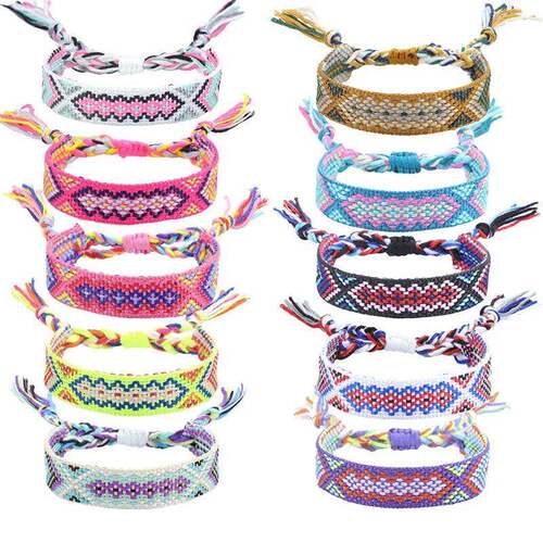 Women Man Woven Friendship Bracelet Handmade Braided Rope Me