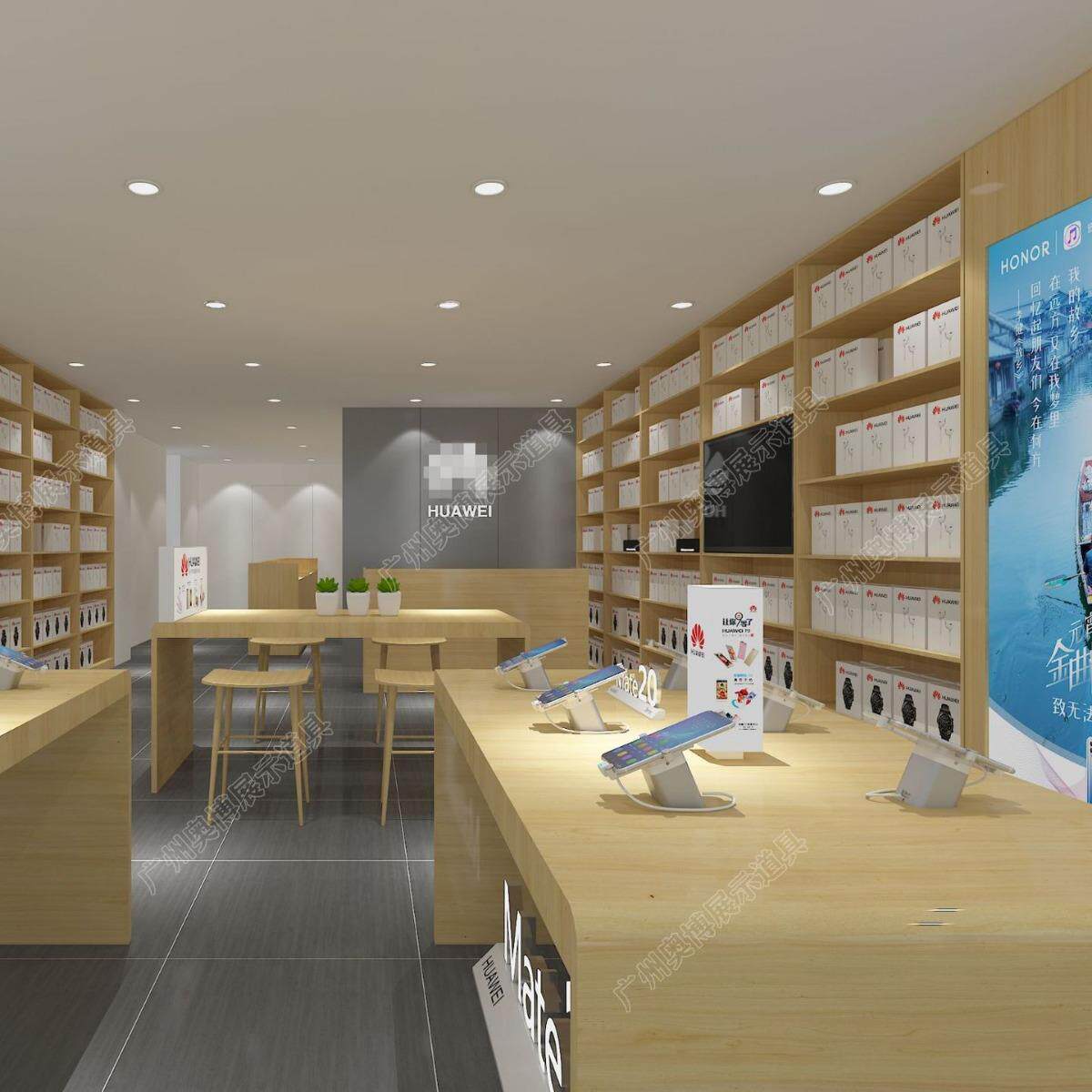 商场超市手机柜台珠宝展示柜透明玻璃钢化陈列中岛展柜中岛展柜