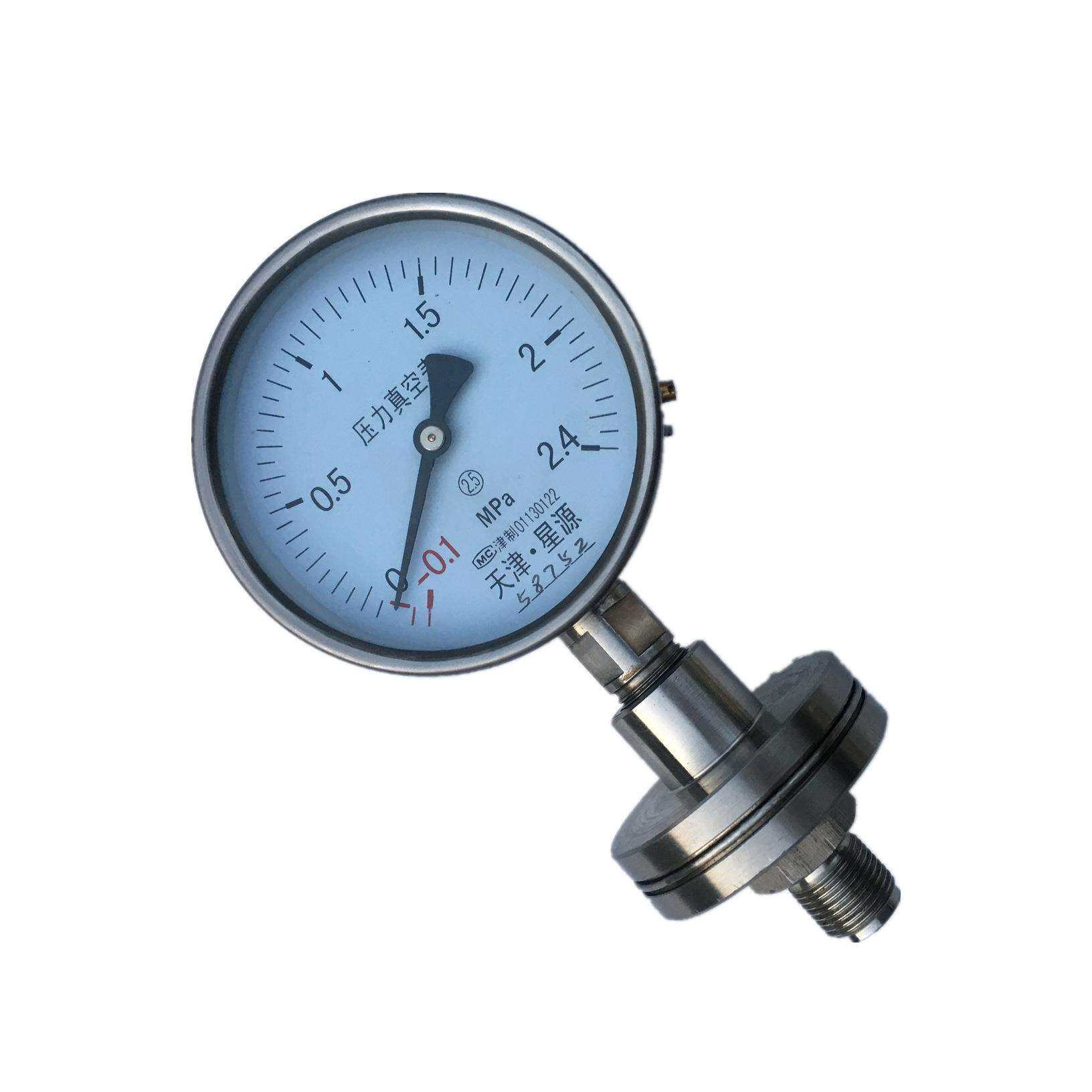 YF-100BML/YFN-100BMP不锈钢膜片压力表隔膜压力表膜片压力表