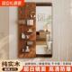 实木隐形全身镜家用挂墙贴墙穿衣镜小户型推拉洞洞板隐藏试衣镜子