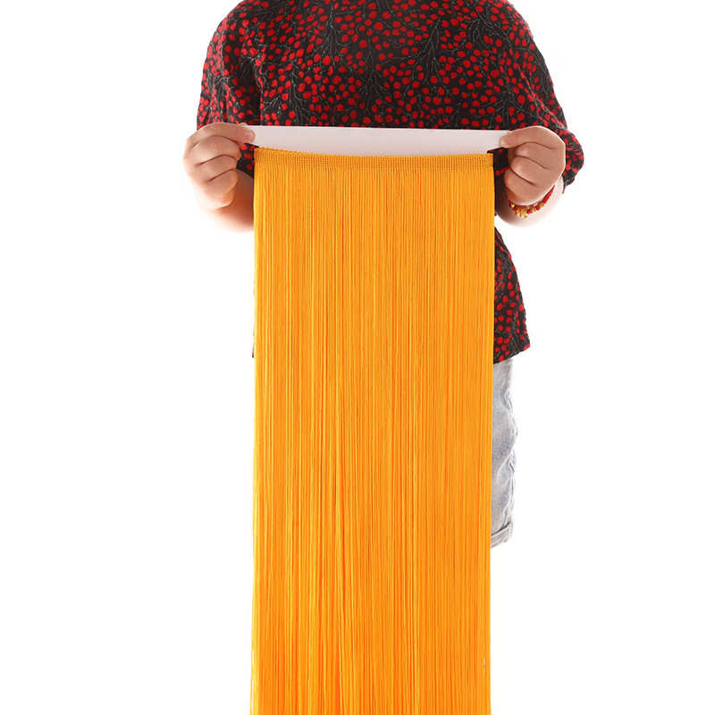 舞台新款 服装辅料 加密拉丁舞流苏花边排须100CM流苏