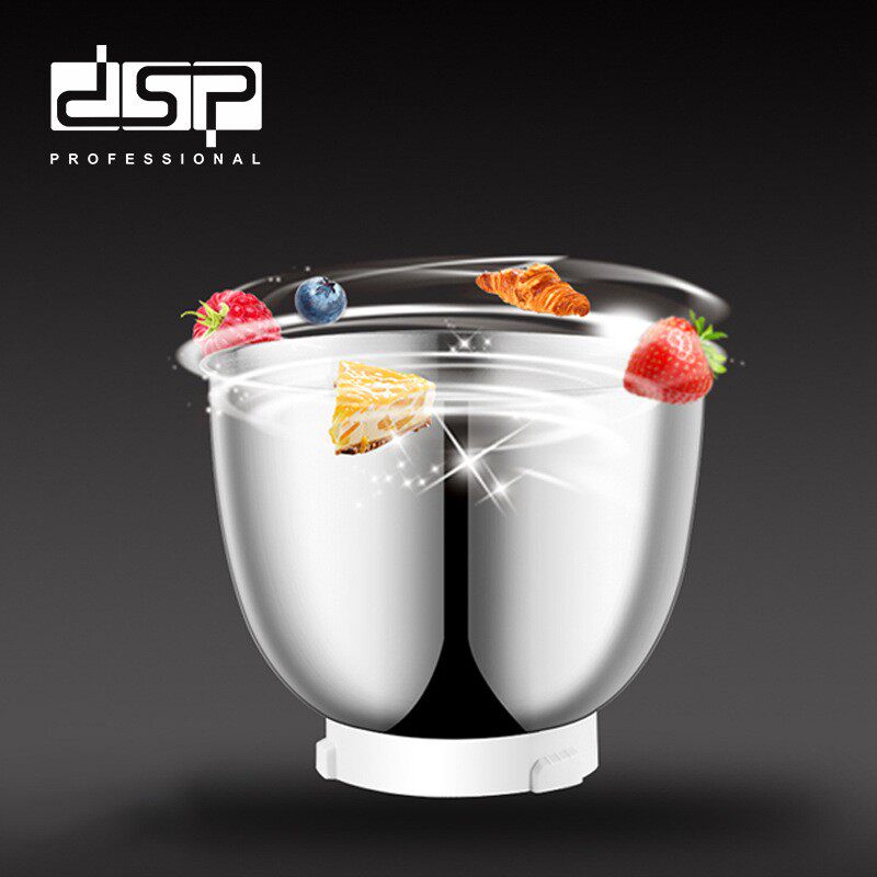 DSP丹松 家用台式电动打蛋搅拌和面机大功率5.5L打奶泡揉面厨师机