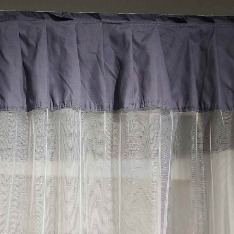 BV04CB式三开门落蚊帐2.0x2.2家用老1.2米2地米1.8m1.5m床加密宫