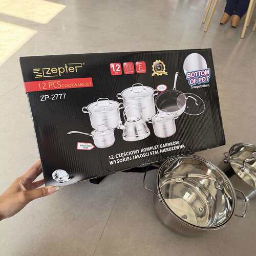 Zepter 德国12件套不锈钢套锅 ZP2777不粘锅