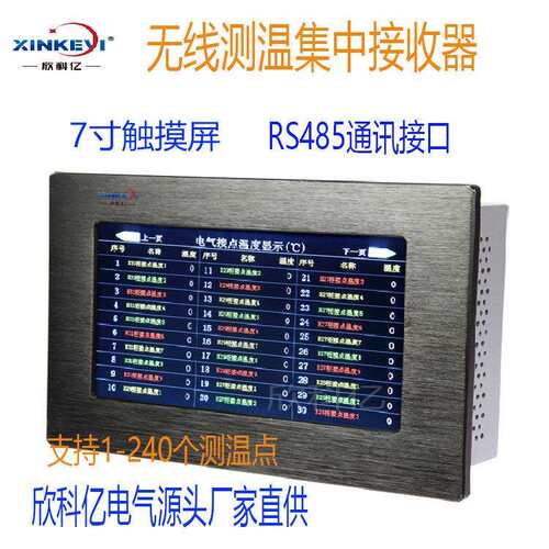 集中接收终端 欣科亿 厂家直供 XKY-JZ10 240多点测温可扩展 无源