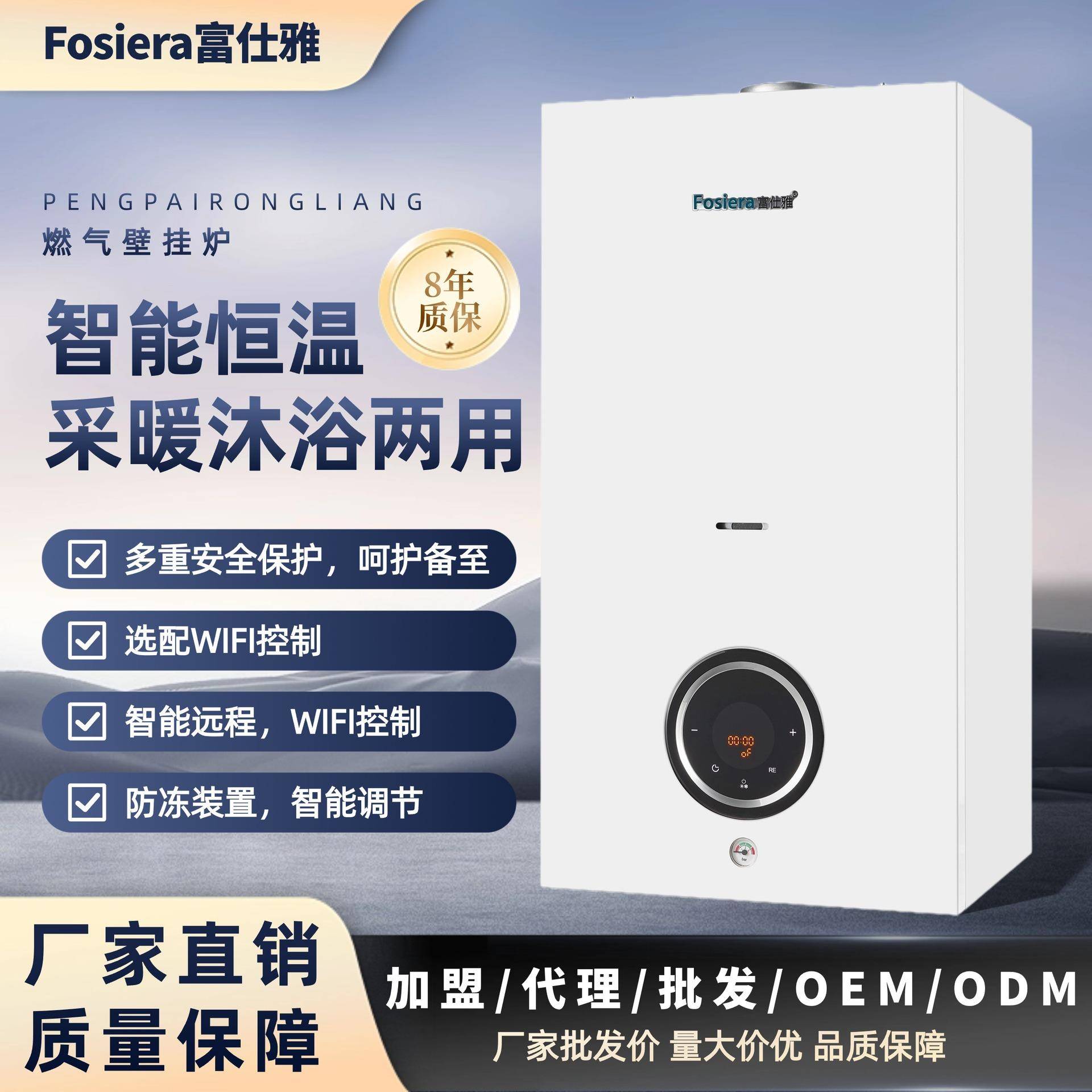 燃气壁挂炉供暖热水两用采暖炉源锅炉