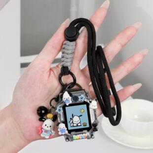 适用小天才W2123AC儿童电话手表D5表带Z11挂脖绳Z7SZ6pro保护壳套