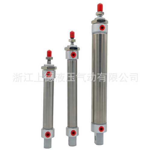 气动不锈钢迷你气缸MA40*25/50X75x100-125*150*200-S-CA高温缓冲