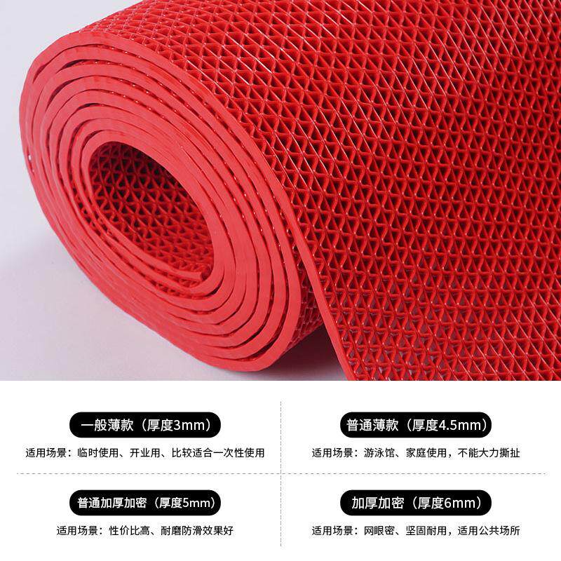 加厚防滑地垫走廊过道厕所卫生间浴室厨房防水pvc商用门口防滑垫