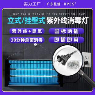 杀菌灯臭氧紫外线灭菌灯空气杀菌灯 商用家用紫外线消毒灯管壁挂式