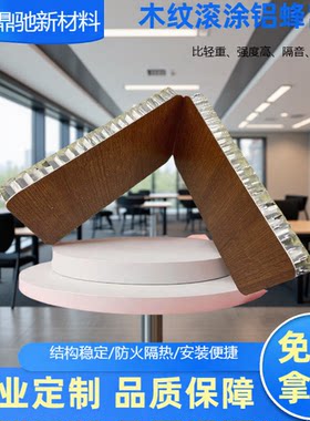 家具墙面铝扣板天花防火防潮耐腐蚀木纹滚涂铝蜂窝板吸音易装易