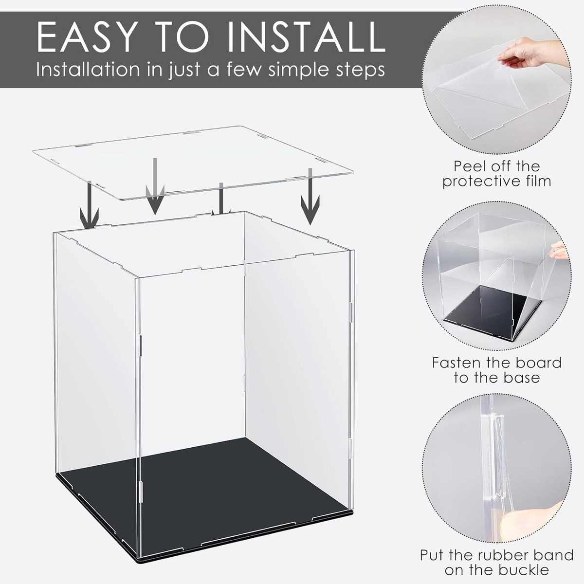 定制海外热卖亚克力篮球展示架 排球签名收纳盒 透明珠宝防尘罩