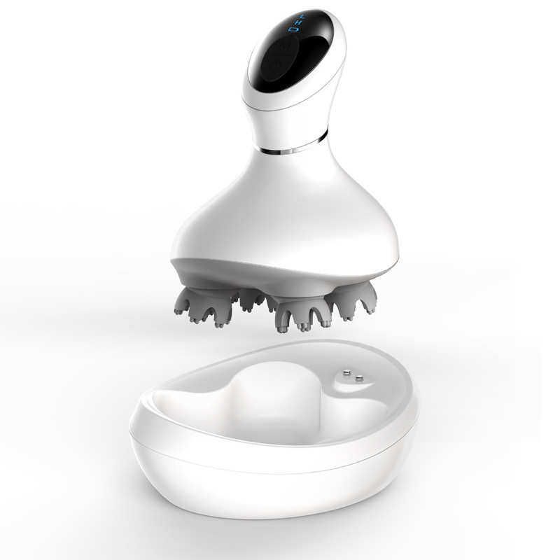 3D智能新款充电防水头部按摩器 电动头皮按摩器仪