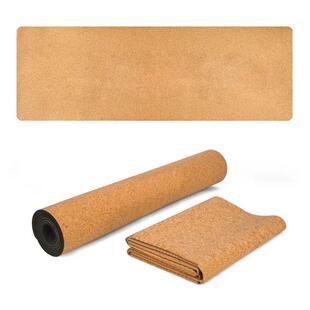Gym TPE Pilates Mats Sports Fitness Mat Yoga Cork Natural