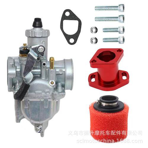 卡丁车212cc GX200 6.5hp CT200U KT196进气管空滤VM22化油器套件
