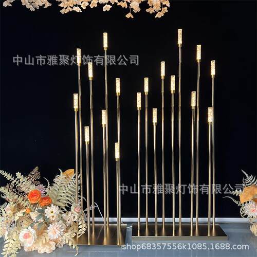 婚礼堂电星水晶路引光件奥斯卡路引灯宴会布镀置道具舞台DIG装摆