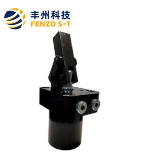 丰40州直式销夹持气缸K气GG-SG型动上法兰外接管连杆夹紧器按可图