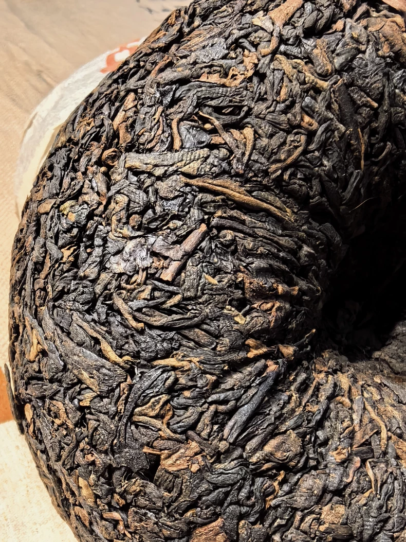 1997年中茶大口中大紅印普洱老茶熟茶500克 普洱茶 BUASHOP普洱老茶