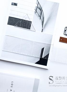 【英文书法画线尺】苏赞设计画线尺英文书法圆体花体ESER练字