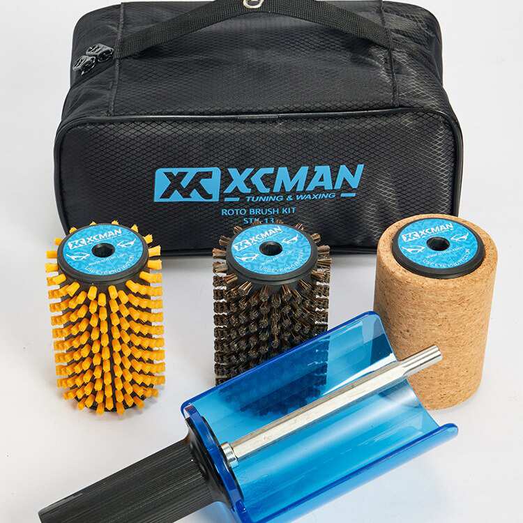 XCMAN滑雪板除蜡刷子套装单板双板维护保养电动滚刷马毛刷钢丝刷