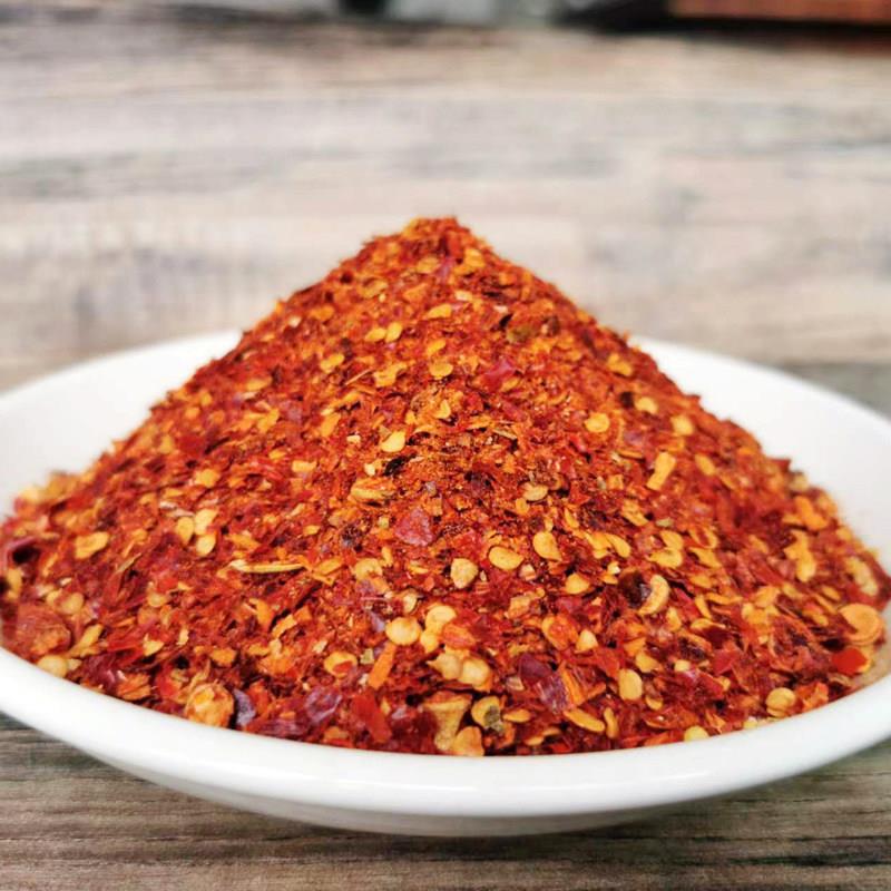 粗辣椒面贵州二荆条干辣椒面中粗微辣特香红油专用油泼辣子面辣椒