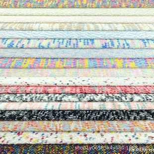 色织小鞋材小点梭香风粗纺布料等裙裤时尚织新款面料花呢编织女装