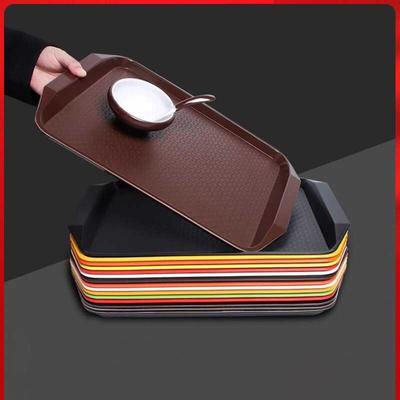 饭厅托 托盘长方商用饭店专用上菜快餐端盘子子自助取餐托 托盘防