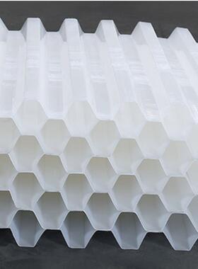 选矿厂进水口除砂池用蜂窝斜管填料城市污水沉淀池用50斜管填料