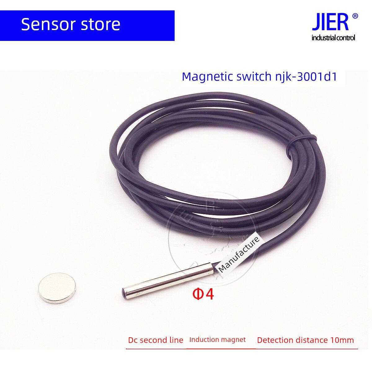磁性开关霍尔传感器M5M6Φ4接近开关感应磁铁快速计数直流二线